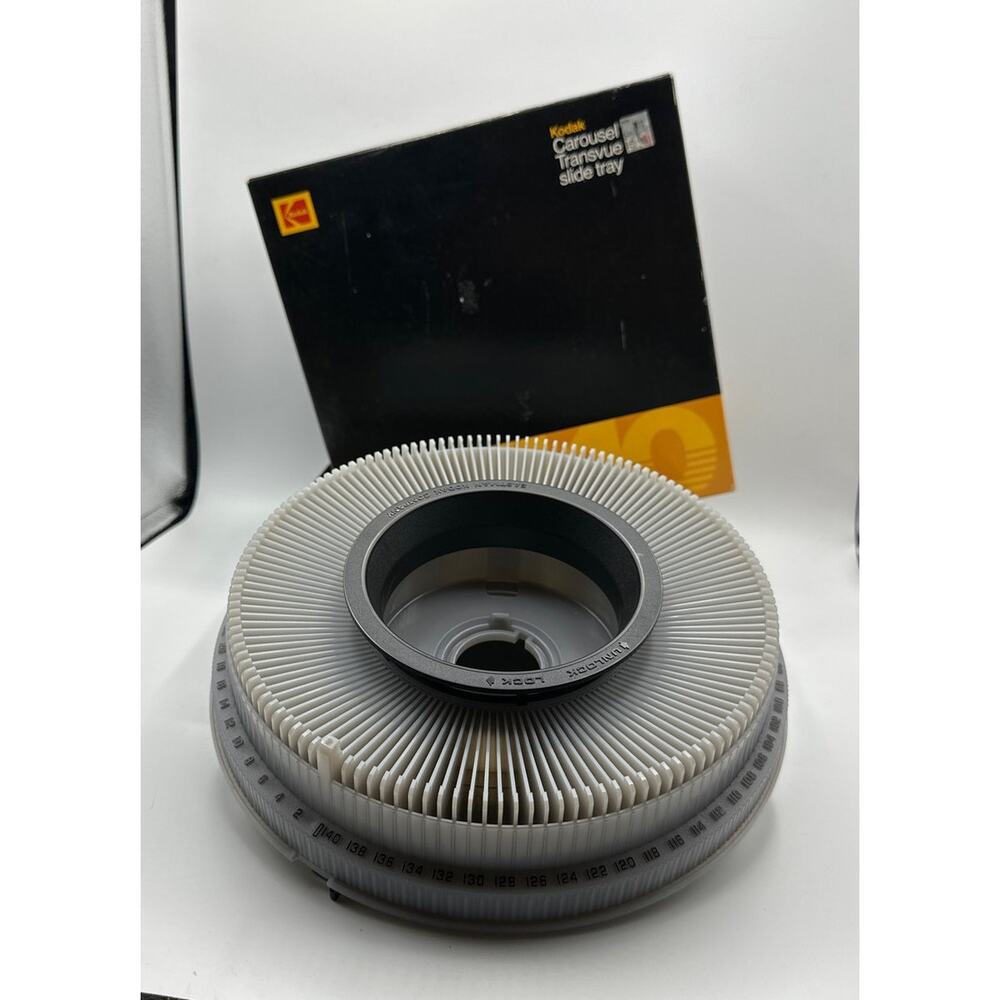 Vintage Kodak Carousel 80 Slide Tray with box Grey